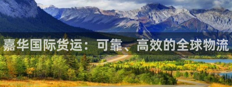 尊龙人生就是博登录网址下载：嘉华国际货运：可靠、高效的全