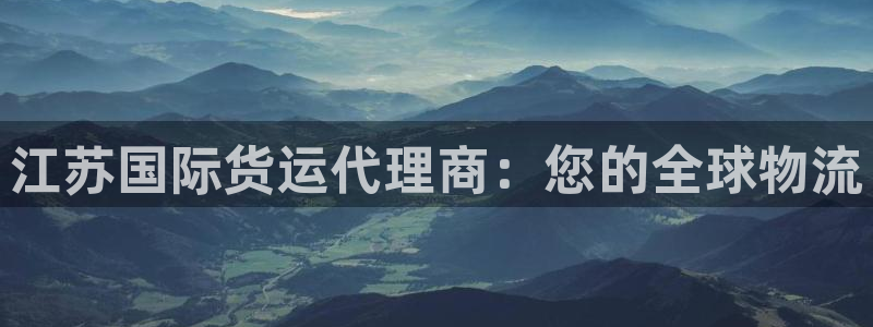 Z6尊龙凯时登录：江苏国际货运代理商：您的全球物流