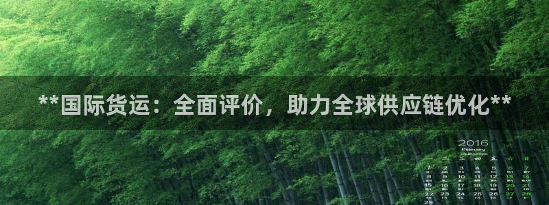 尊龙凯时平台还是万搏好：**国际货运：全面评价，助力全球