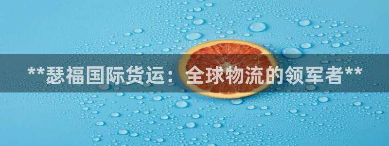 尊龙凯时平台入口：**瑟福国际货运：全球物流的领军者**