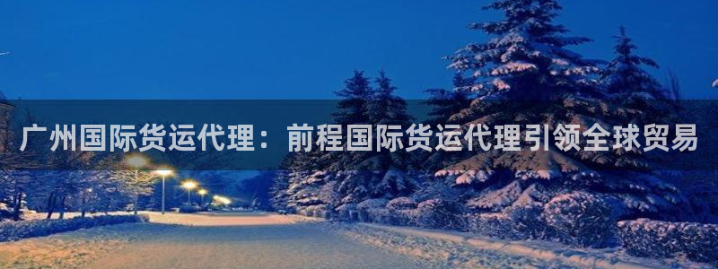尊龙凯时城游戏官网：广州国际货运代理：前程国际货运代理引