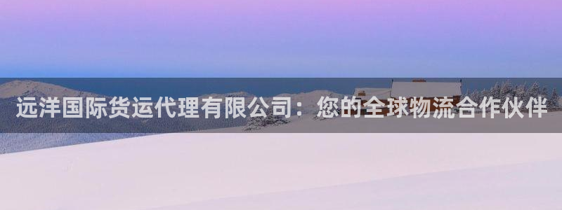 尊龙凯时人生就是搏官方网站：远洋国际货运代理有限公司：您