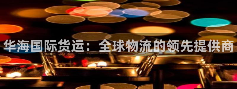 尊龙新版app首页：华海国际货运：全球物流的领先提供商