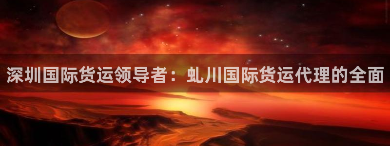 尊龙人生就是博l：深圳国际货运领导者：虬川国际货运代理的