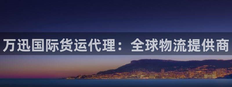尊龙凯时人生就是博官网登录：万迅国际货运代理：全球物流提