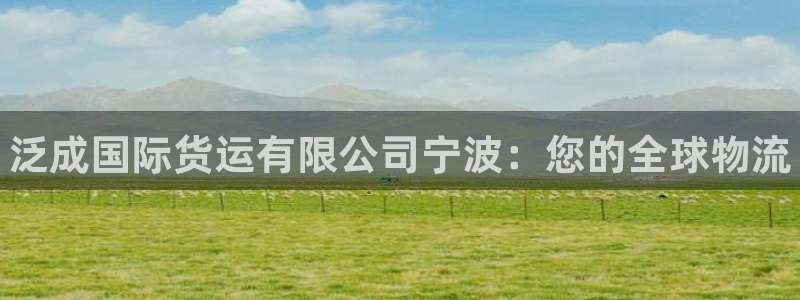 尊龙凯时法充十万返现多少：泛成国际货运有限公司宁波：您的